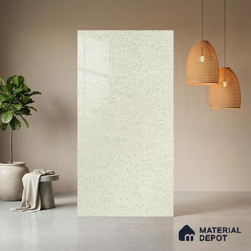 Patterned Look LM 21025 8 ft x 4 ft High Gloss Finish Decorative Laminate - 1 mm | Suitable for Bedroom, TV Unit, Wardrobe