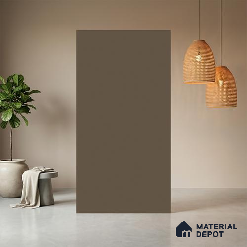 Brown Leather Look LM 21029 8 ft x 4 ft Suede Finish Decorative Laminate - 1 mm | Suitable for TV Unit, Wardrobe, Kitchen Cabinets
