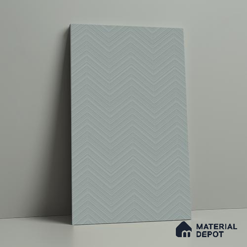 Patterned Look LM 21068 D Airy Blue Acute Texture Finish 8 ft x 4 ft Decorative Laminate - 1 mm | Suitable for Bedroom, TV Unit, Wardrobe