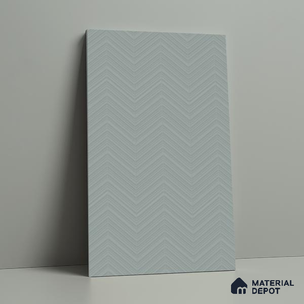 Patterned Look LM 21068 D Airy Blue Acute Texture Finish 8 ft x 4 ft Decorative Laminate - 1 mm | Suitable for Bedroom, TV Unit, Wardrobe