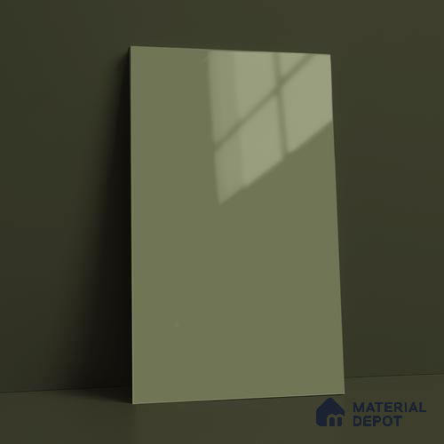 LM 23677 8 ft x 4 ft Solid Plain High Gloss Finish Acrylic Laminate - 1.5 mm | Suitable for Living Room, Kitchen, Office | Matching Edgeband Code EB 1414