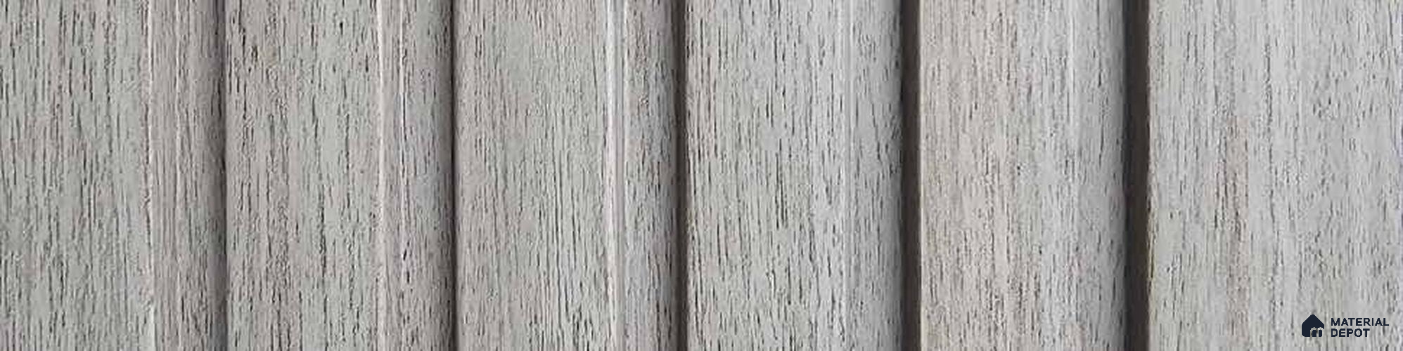 PN 07649 Wood Look Louver 8 ft x 0.83 ft Texture Finish - 10 mm | Suitable for Feature Wall, TV Unit & Living Room