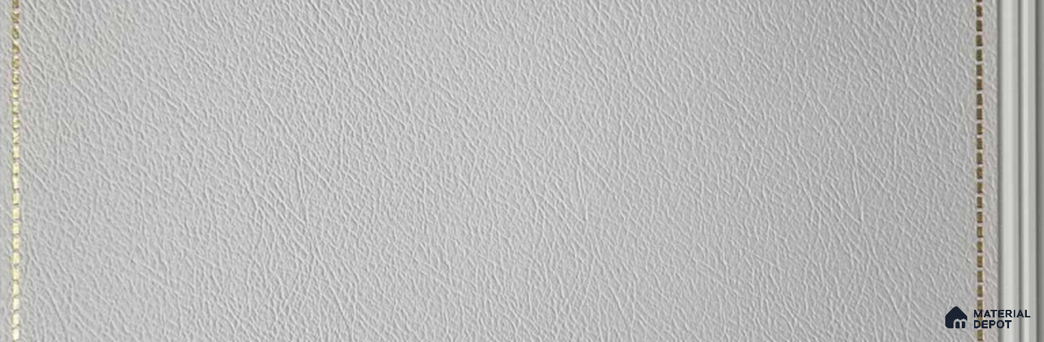 PN 07749 Leather Look Louver 10 ft x 1 ft Texture Finish - 4 mm | Suitable for Feature Wall, TV Unit & Living Room