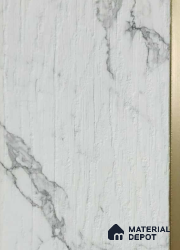 PN 07773 Marble Look Louver 8 ft x 2 ft Texture Finish - 4 mm | Suitable for Feature Wall, TV Unit & Living Room