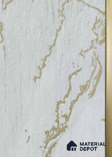 PN 07774 Marble Look Louver 8 ft x 2 ft Texture Finish - 4 mm | Suitable for Feature Wall, TV Unit & Living Room