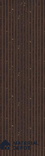 Brown Wooden Louver PN 05663 8 ft x 5 inch Charcoal Panel - 10 mm | Suitable for Feature Wall, TV Unit & Living Room | Width is Subjected to 5% Variation
