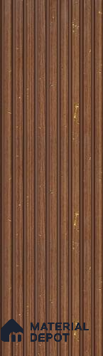 Brown Wooden Louver PN 05665 8 ft x 5 inch Charcoal Panel - 10 mm | Suitable for Feature Wall, TV Unit & Living Room | Width is Subjected to 5% Variation