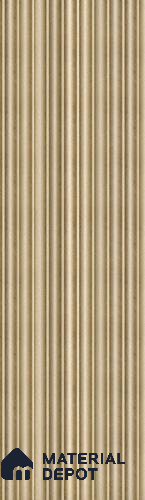 Gold Plain Colour Louver PN 05673 8 ft x 5 inch Charcoal Panel - 10 mm | Suitable for Feature Wall, TV Unit & Living Room | Width is Subjected to 5% Variation