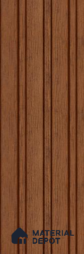 Brown Wooden Louver PN 05609 8 ft x 5 inch Charcoal Panel - 12 mm | Suitable for Feature Wall, TV Unit & Living Room | Width is Subjected to 5% Variation