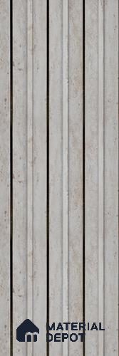 Grey Stone Louver PN 05583 8 ft x 5 inch Charcoal Panel - 12 mm | Suitable for Feature Wall, TV Unit & Living Room | Width is Subjected to 5% Variation
