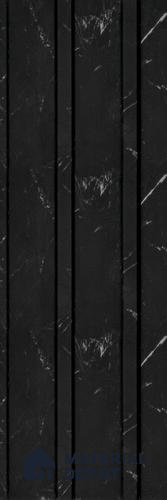 Black Marble Louver PN 05591 8 ft x 5 inch Charcoal Panel - 12 mm | Suitable for Feature Wall, TV Unit & Living Room | Width is Subjected to 5% Variation