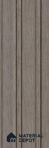 Beige Wooden Louver PN 05593 8 ft x 5 inch Charcoal Panel - 12 mm | Suitable for Feature Wall, TV Unit & Living Room | Width is Subjected to 5% Variation