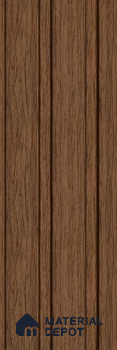 Brown Wooden Louver PN 05594 8 ft x 5 inch Charcoal Panel - 12 mm | Suitable for Feature Wall, TV Unit & Living Room | Width is Subjected to 5% Variation