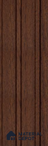 Brown Wooden Louver PN 05595 8 ft x 5 inch Charcoal Panel - 12 mm | Suitable for Feature Wall, TV Unit & Living Room | Width is Subjected to 5% Variation
