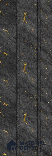 Grey Patterned Louver PN 05606 8 ft x 5 inch Charcoal Panel - 12 mm | Suitable for Feature Wall, TV Unit & Living Room | Width is Subjected to 5% Variation