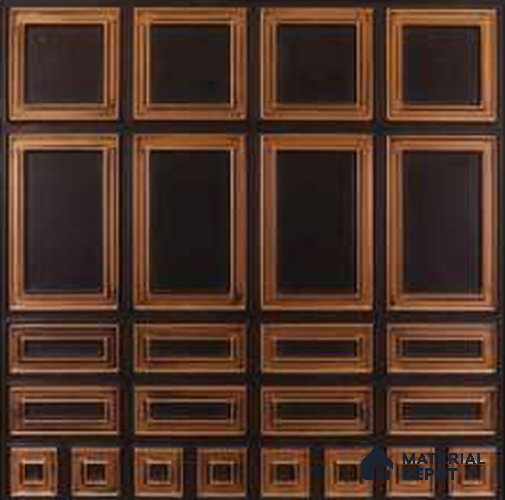 335 Antique Copper 2 ft x 2 ft Decorative Ceiling Tile - 6 mm