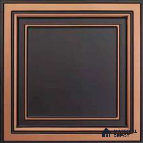 341 Antique Copper 2 ft x 2 ft Decorative Ceiling Tile - 6 mm