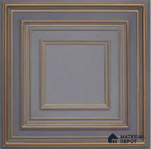 222 Royal Gray 2 ft x 2 ft Decorative Ceiling Tile - 6 mm