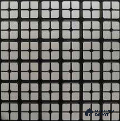 319 Antiq Silver 2 ft x 2 ft Decorative Ceiling Tile - 6 mm