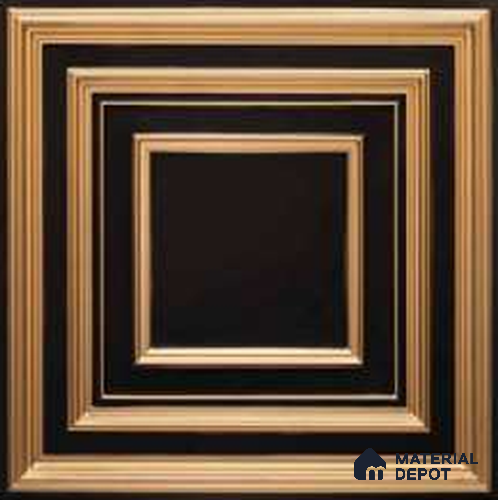 222 Gold Mine 2 ft x 2 ft Decorative Ceiling Tile - 6 mm