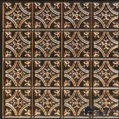 150 Antique Gold 2 ft x 2 ft Decorative Ceiling Tile - 6 mm