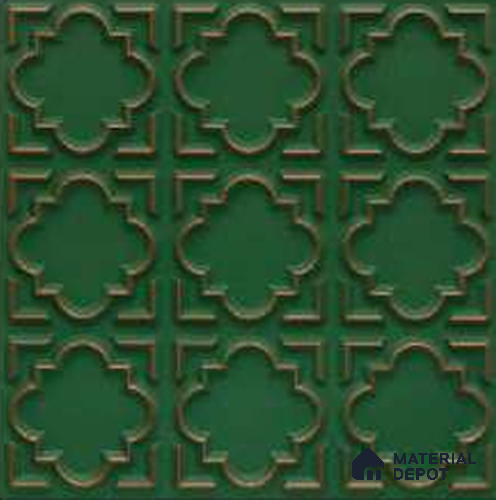 142 Patina Deep And Dark 2 ft x 2 ft Decorative Ceiling Tile - 6 mm