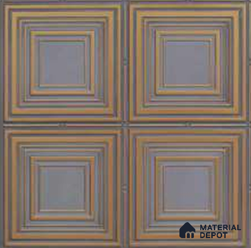 257 Royal Gray 2 ft x 2 ft Decorative Ceiling Tile - 6 mm