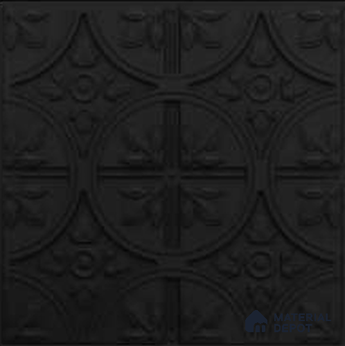 340 Black 2 ft x 2 ft Decorative Ceiling Tile - 6 mm