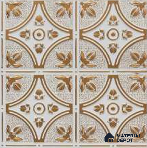 340 Antique White 2 ft x 2 ft Decorative Ceiling Tile - 6 mm