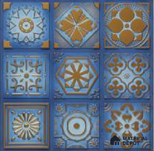 348 Golden Swan 2 ft x 2 ft Decorative Ceiling Tile - 6 mm