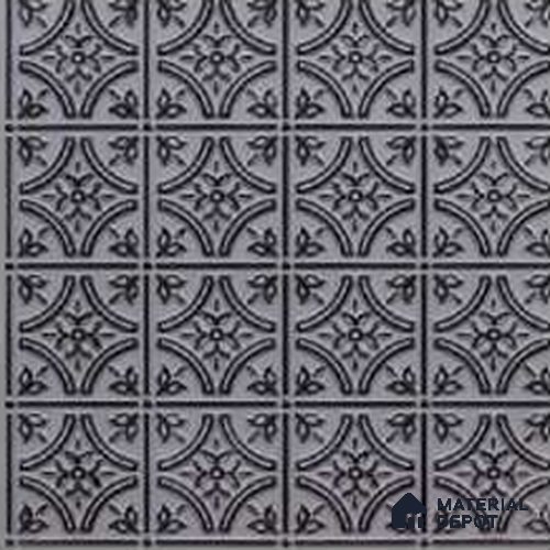 150 Royal Black 2 ft x 2 ft Decorative Ceiling Tile - 6 mm