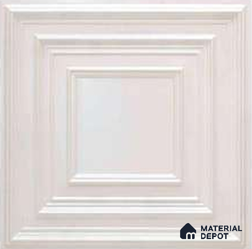 222 White Pearl 2 ft x 2 ft Decorative Ceiling Tile - 6 mm
