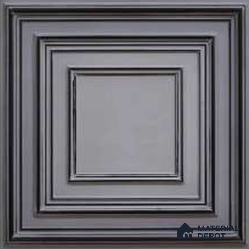 222 Royal Black 2 ft x 2 ft Decorative Ceiling Tile - 6 mm