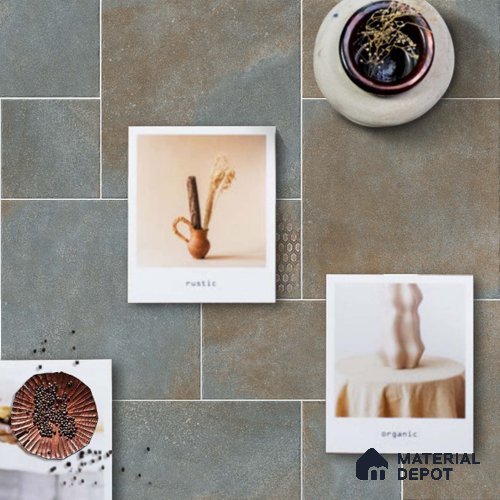Stone Floor Tile TL 10107 B Modulo Thunder 20 x 10 inch Matte Finish Vitrified Anti Skid Tile - 12 mm | Suitable For Balcony, Patio, Outdoor