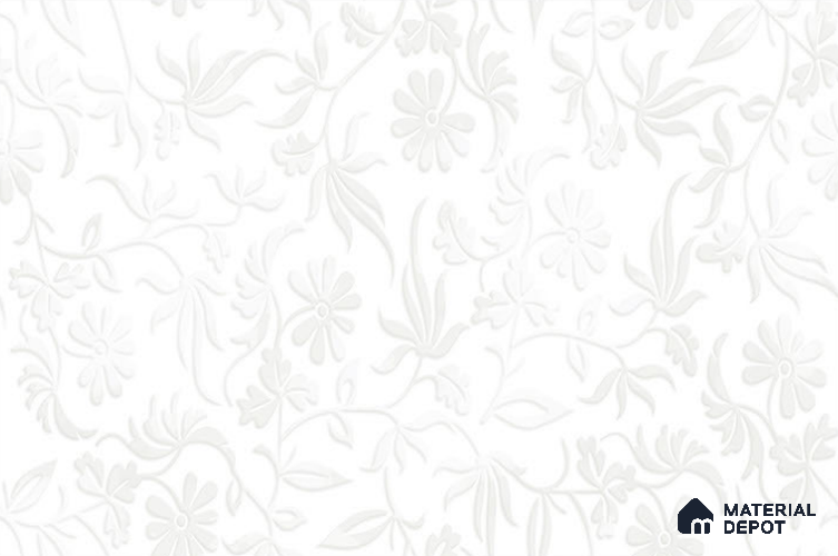 TL 08300 White Light 1.5 ft x 1 ft Glossy Finish Ceramic Wall Tile - 7.5 mm