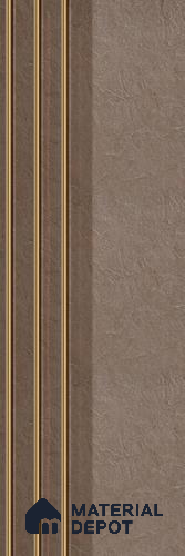 Brown Stone Louver PN 05601 8 ft x 5 inch Charcoal Panel - 12 mm | Suitable for Feature Wall, TV Unit & Living Room | Width is Subjected to 5% Variation