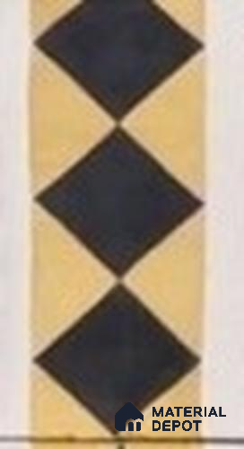 Athangudi Moroccan Floor Tile TL 10873 G Pearl Finish 127 x 254 mm Border Concrete Tile - 18 mm