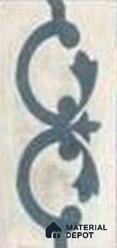 Athangudi Moroccan Floor Tile TL 10875 E Pearl Finish 127 x 254 mm Border Concrete Tile - 18 mm