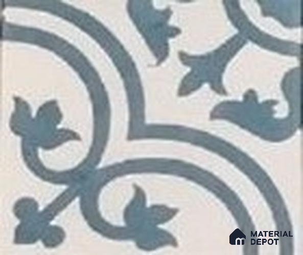 Athangudi Moroccan Floor Tile TL 10875 D Pearl Finish 254 x 254 mm Center Concrete Tile - 18 mm