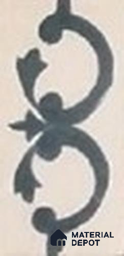 Athangudi Moroccan Floor Tile TL 10875 H Pearl Finish 127 x 254 mm Border Concrete Tile - 18 mm