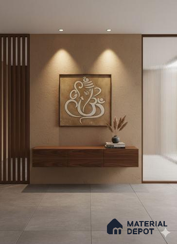 WL 00392 2D Slate Ganesha 600 x 600 mm Natural Stone Wall Cladding |  Stone is a Natural Product, Please Expect Variation in Shades