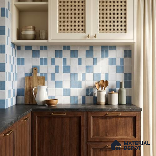 Faux Subway Wall Tile TL 11265 Nordic Mosaic 2 ft x 1 ft Ceramic Granulla Finish Tile - 9 mm | Suitable For Bathroom, Balcony & Kitchen Backsplash