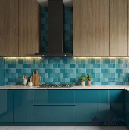 Faux Subway Wall Tile TL 11240 Aegean Mosaic 2 ft x 1 ft Ceramic Glossy Finish Tile - 9 mm | Suitable For Bathroom, Balcony & Kitchen Backsplash