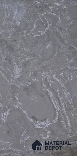 MR 00012 Cader Gray 10 ft x 4 ft Wall & Floor Engineered Marbles - 15 mm | Suitable for Office, Reception, Restaurant, Dining, Pooja Room