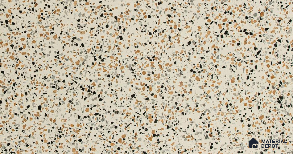 MR 00018 B Urban White 10 ft x 4 ft Wall & Floor Terrazzo Slabs - 18 mm | Suitable for Office, Reception, Restaurant, Dining, Pooja Room