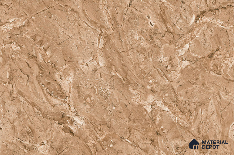 TL 08297 C Brown Dark 1.5 ft x 1 ft Glossy Finish Ceramic Wall Tile - 7.5 mm