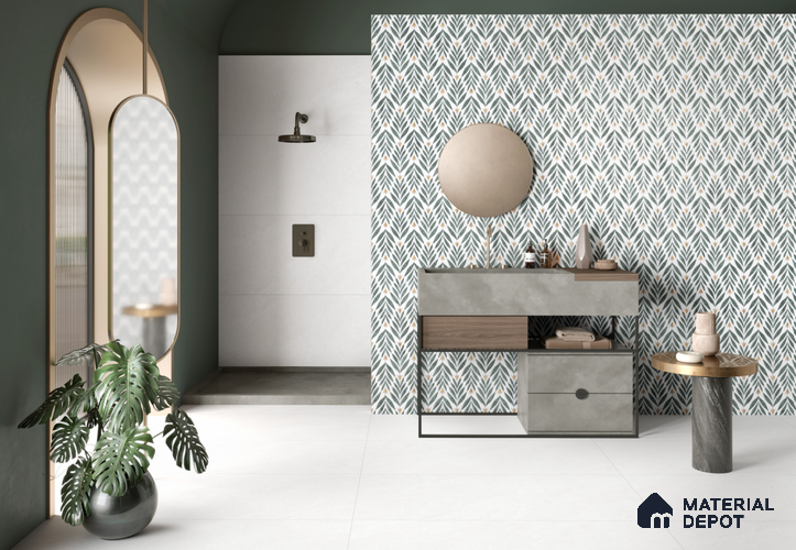 Highlighter Floor & Wall Tile TL 11424 C Thasos White 04 4 ft x 2 ft Vitrified Glossy Finish Tile - 9 mm