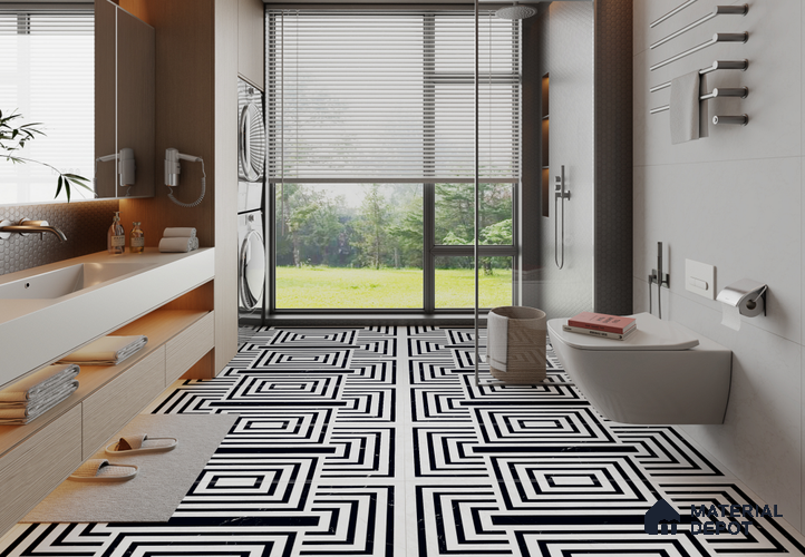 Highlighter Floor & Wall Tile TL 11422 B Makarana White 01 4 ft x 2 ft Vitrified Glossy Finish Tile - 9 mm