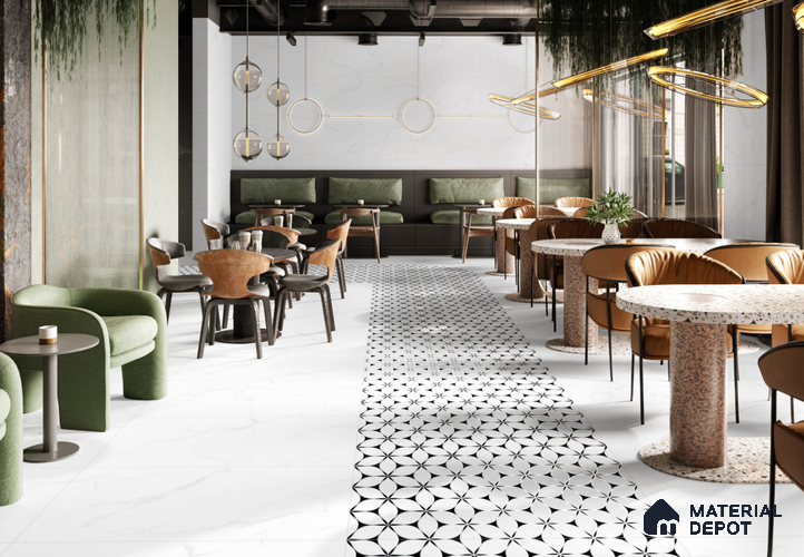 Highlighter Floor & Wall Tile TL 11426 C Wonder White 02 4 ft x 2 ft Vitrified Glossy Finish Tile - 9 mm