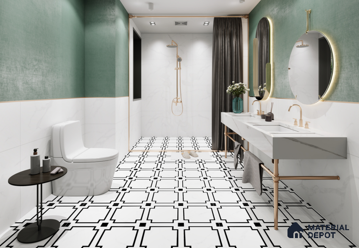 Highlighter Floor & Wall Tile TL 11426 D Wonder White 03 4 ft x 2 ft Vitrified Glossy Finish Tile - 9 mm